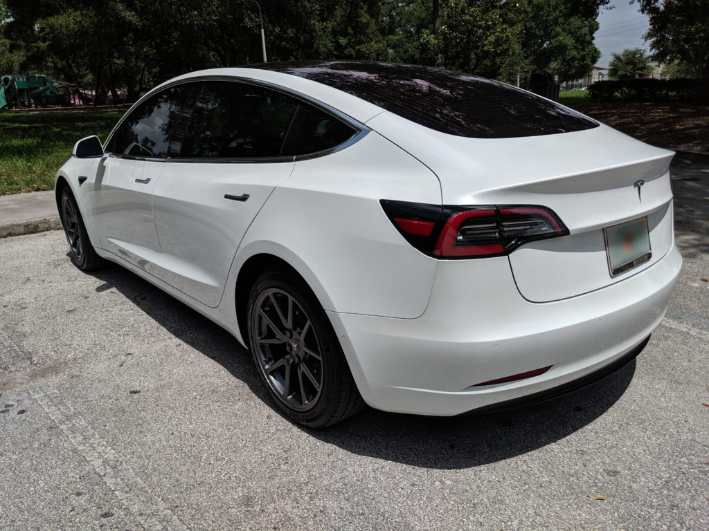 Telsa Model 3 Exterior Rear Driver Side