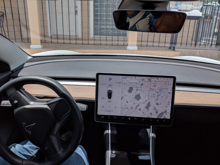 Model 3 Interior Touchscreen