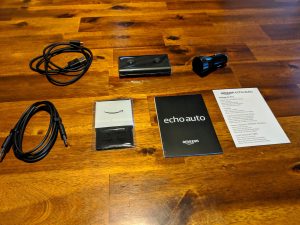 Amazon Echo Auto What's In the Box