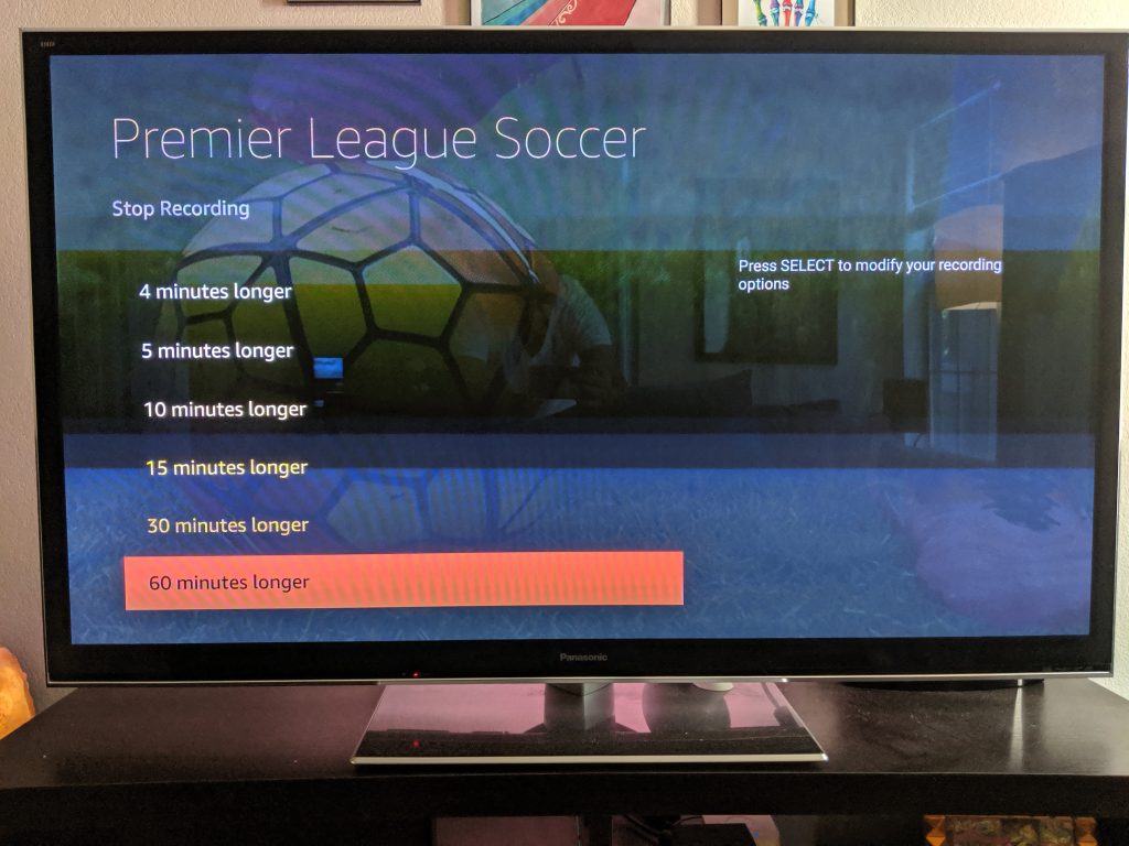 Fire TV Recast Extend Recording