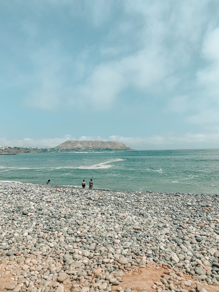 La Pampilla Rocky Beach Ocean Miraflores Lima Peru