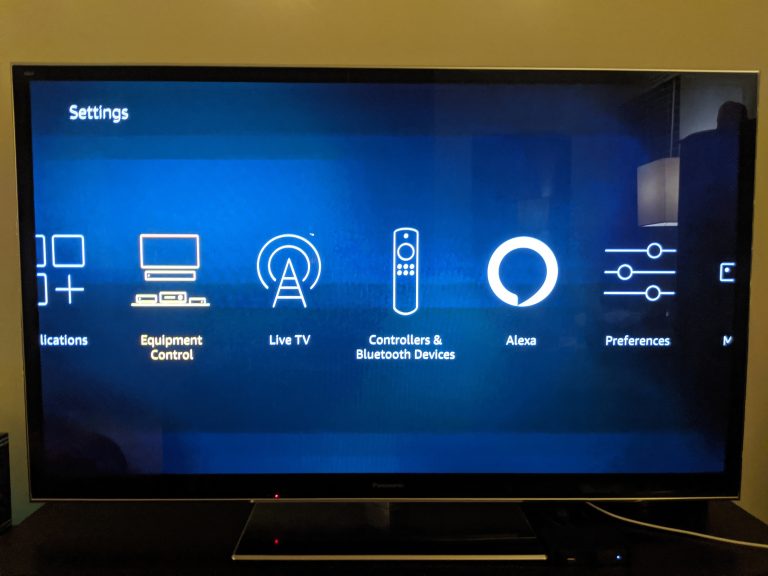 Fire TV Setting Menu