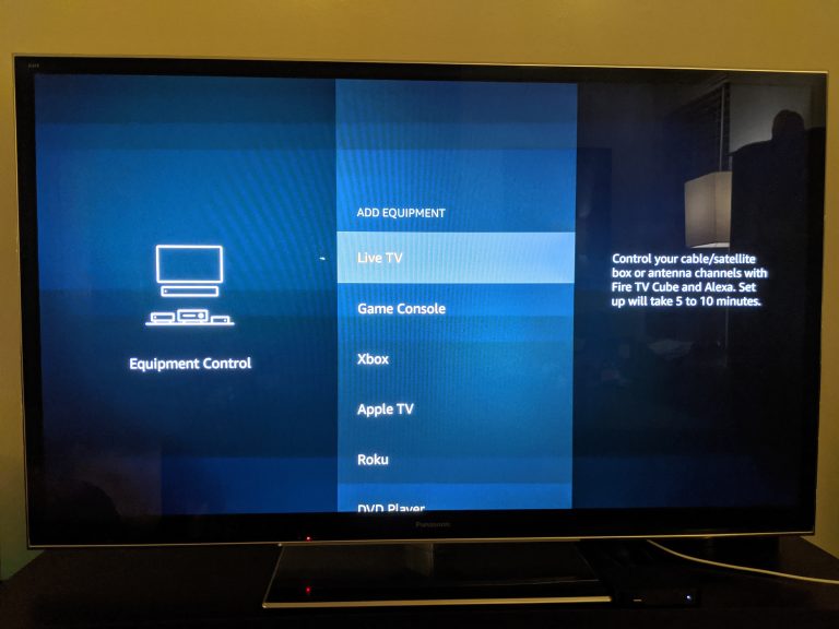 Fire TV Setting Menu OTA Setup