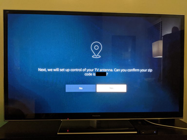 Fire TV Setting Menu OTA Setup