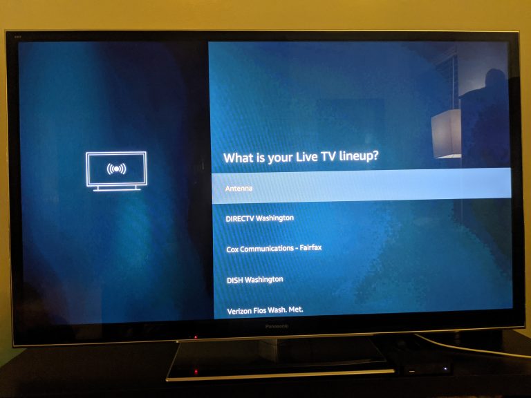 Fire TV Setting Menu